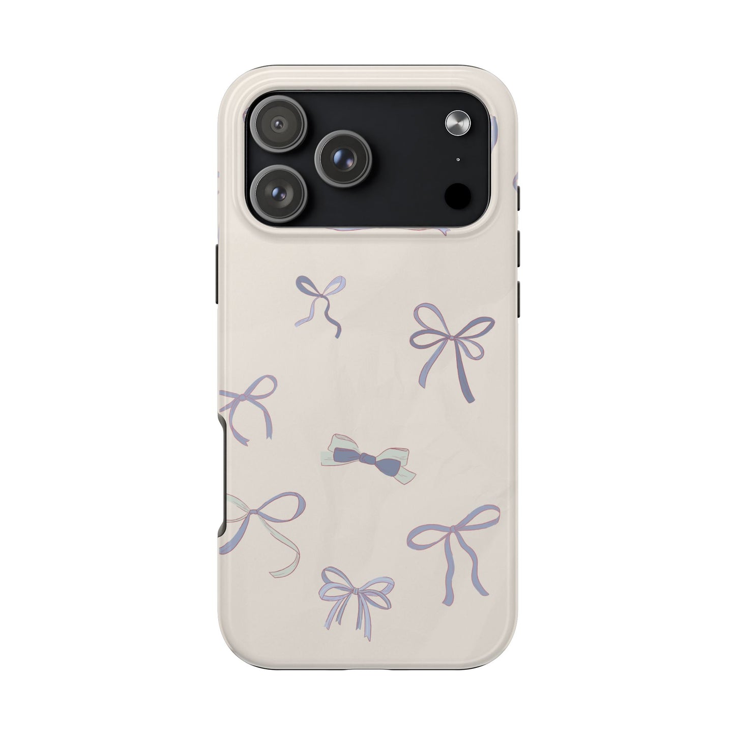 Heirloom Bows in Blue iPhone Case