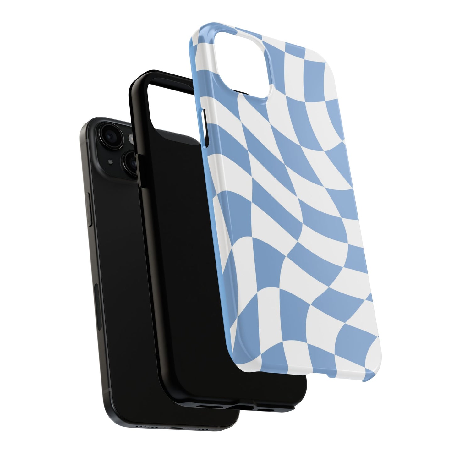 Wavy Checkmate iPhone Tough Case
