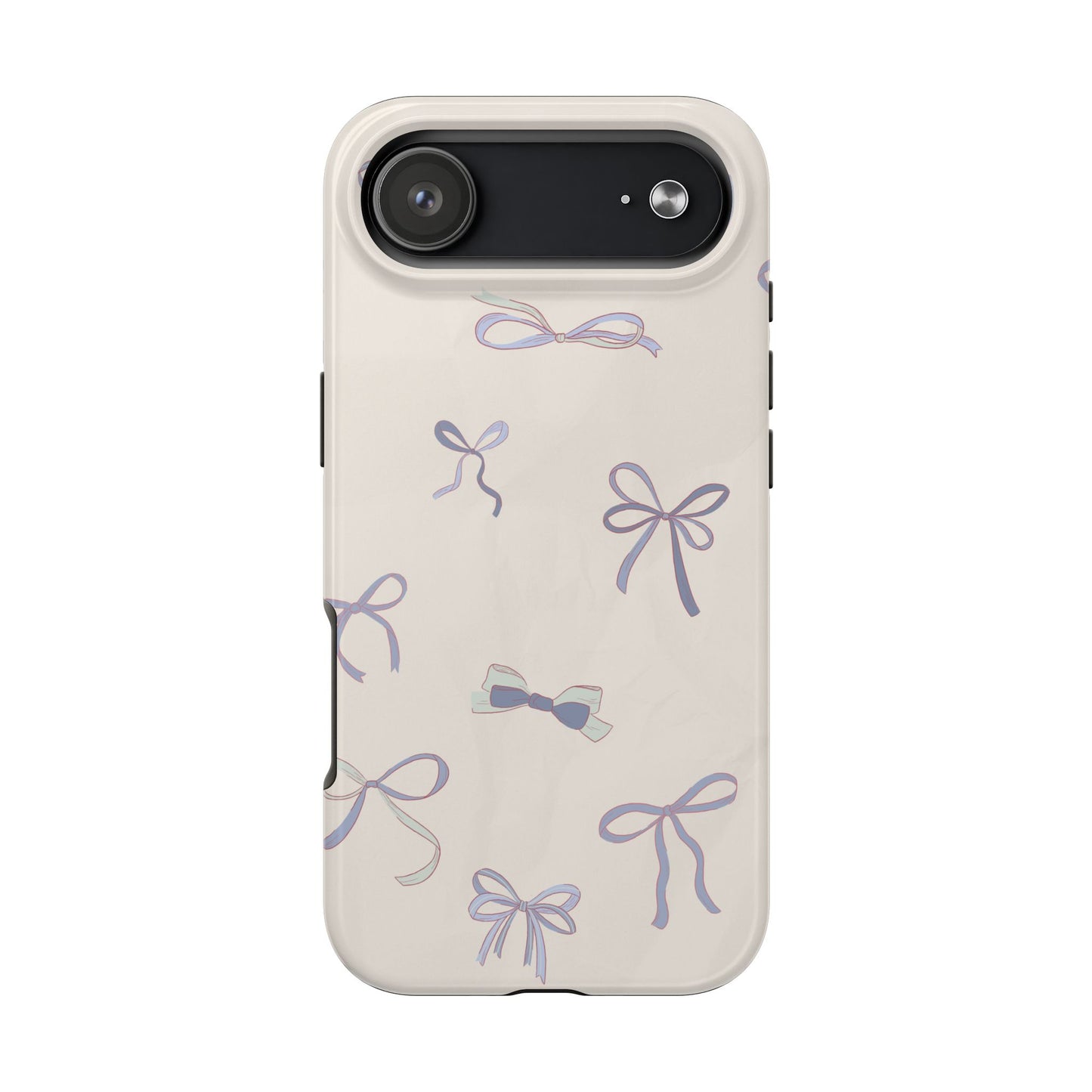 Heirloom Bows in Blue iPhone Case