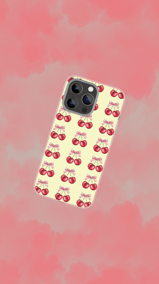 Cherry on Cream iPhone Case