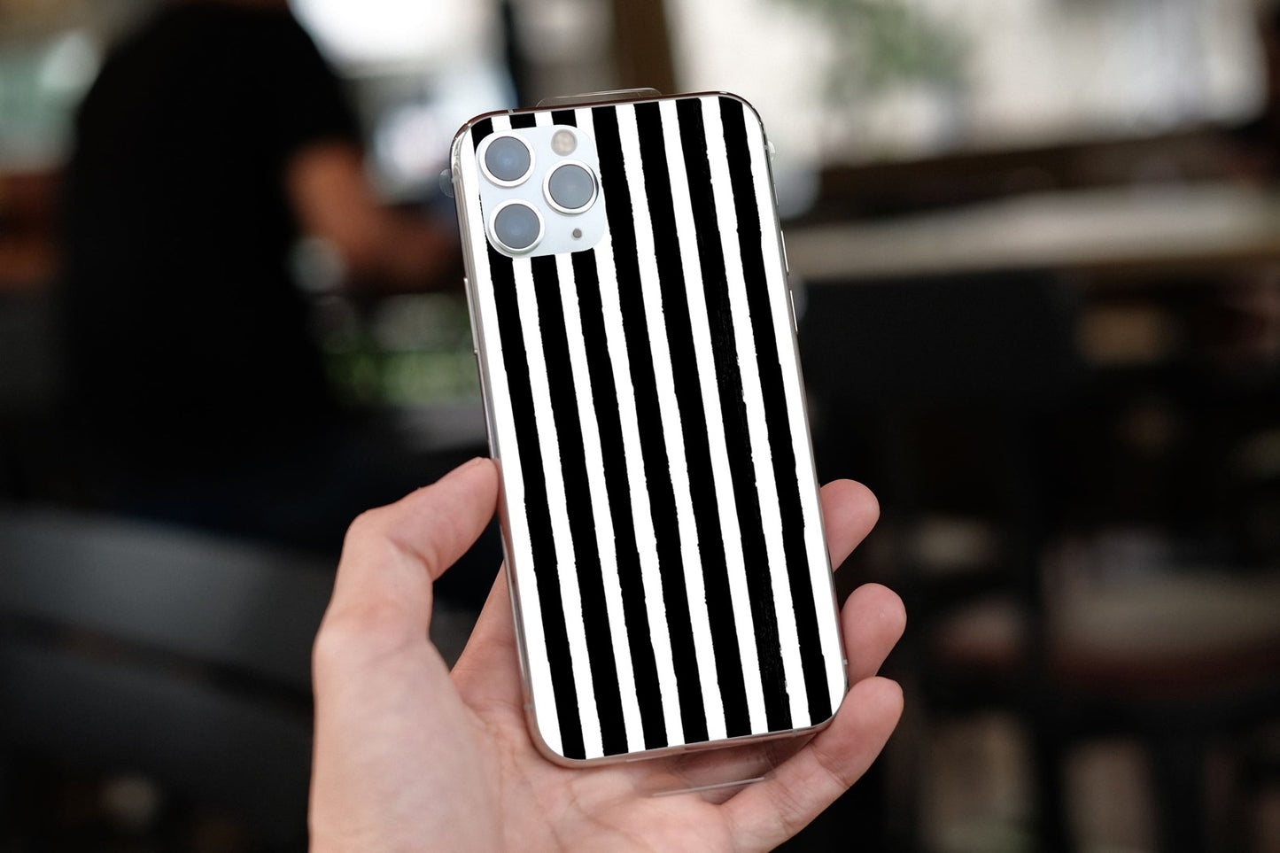 Black & White Stripe iPhone Case