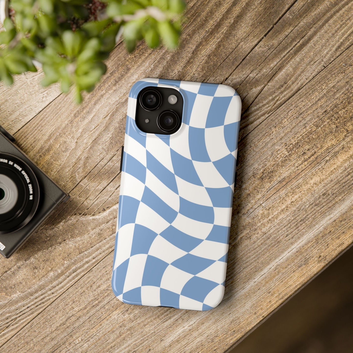 Wavy Checkmate iPhone Tough Case