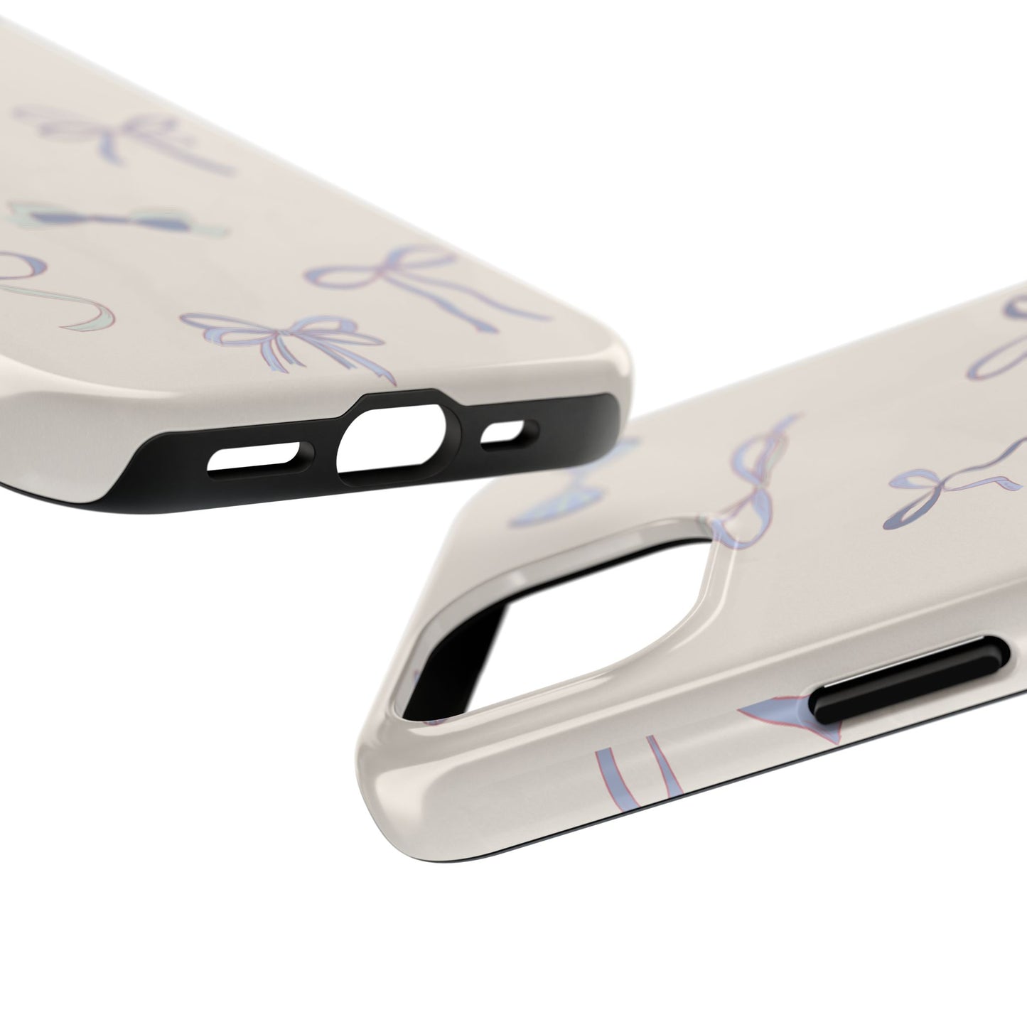 Heirloom Bows in Blue iPhone Case