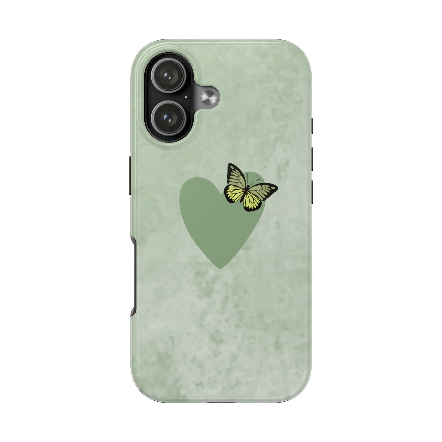 Sage Heart Butterfly iPhone  Tough Case