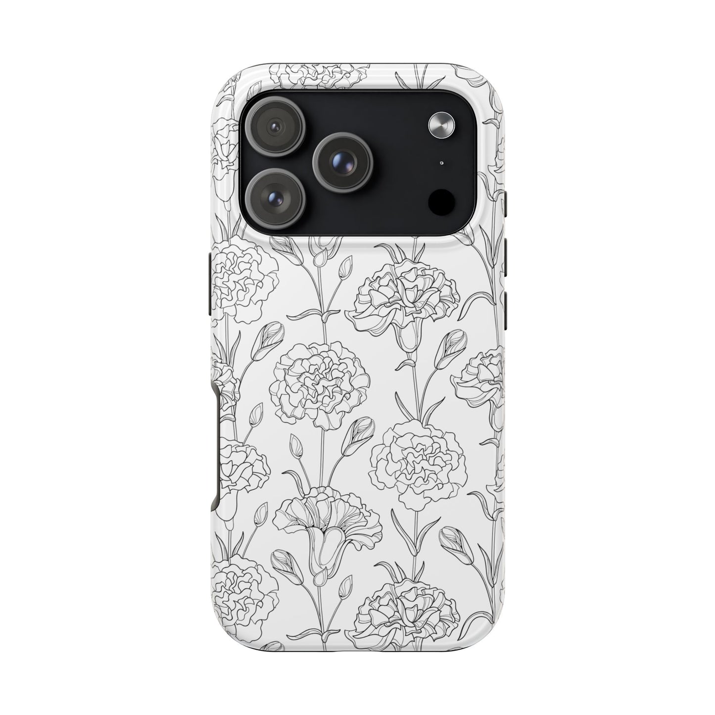 Carnations iPhone Tough Case