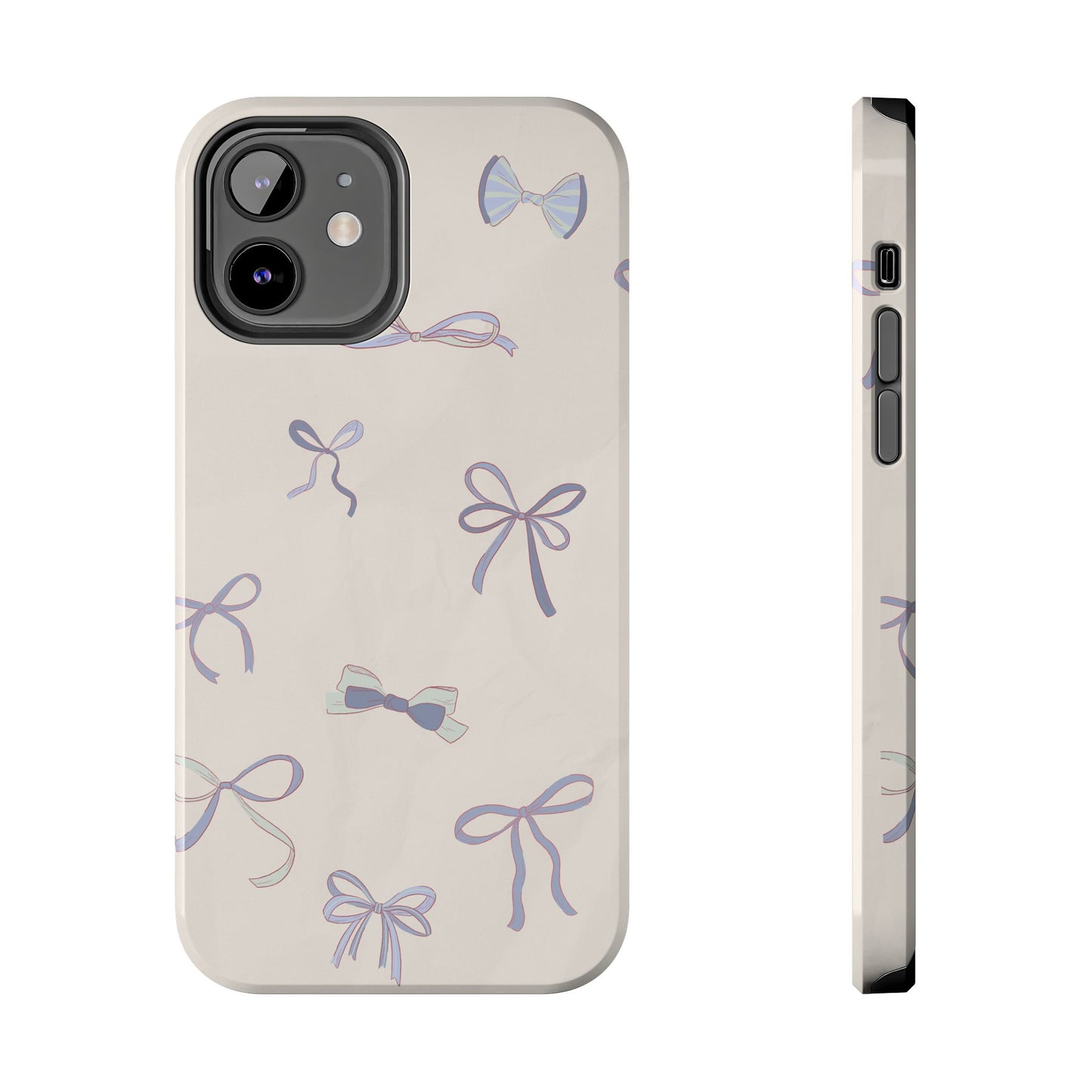 Heirloom Bows in Blue iPhone Case